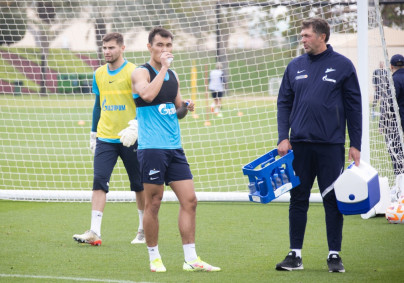 «Газпром»-тренировочные сборы в Катаре: 27 января, утренняя тренировка