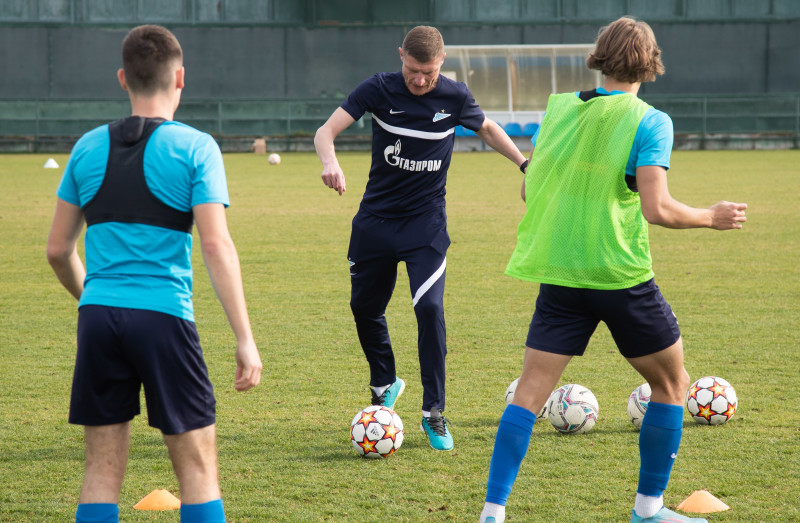 «Газпром»-тренировочные сборы «Зенита»-м в Турции: 27 января, утренняя тренировка