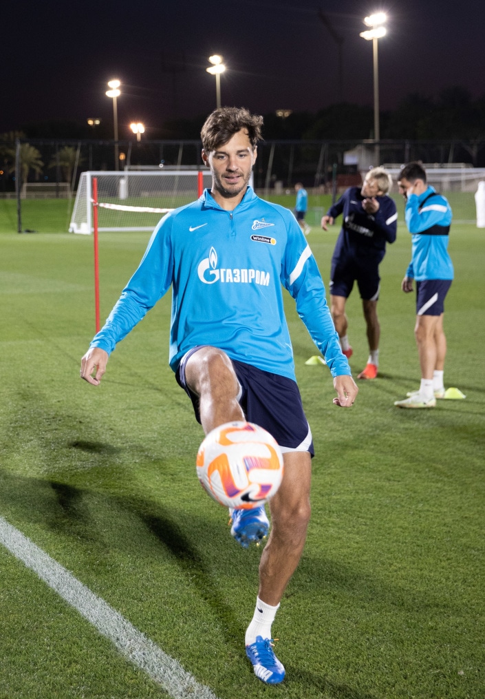 «Газпром»-тренировочные сборы в Катаре: 27 января, вечерняя тренировка