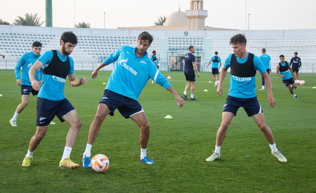 «Газпром» — тренировочные сборы в Дубае, 1 февраля: вечерняя тренировка