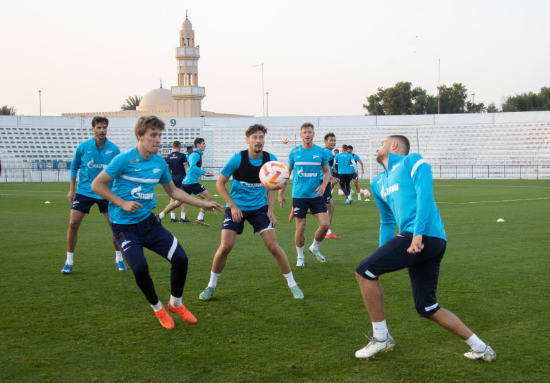«Газпром» — тренировочные сборы в Дубае, 1 февраля: вечерняя тренировка