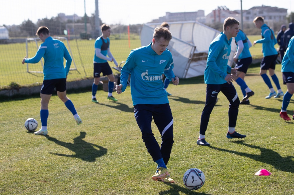 Учебно-тренировочные сборы команды «Зенит» U-19 в Турции, тренировка 31 января