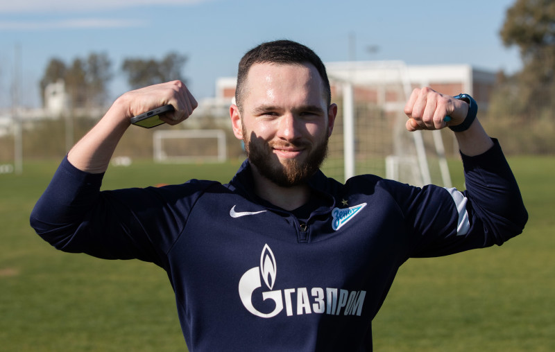 Учебно-тренировочные сборы команды «Зенит» U-19 в Турции, тренировка 31 января