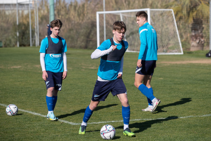 Учебно-тренировочные сборы команды «Зенит» U-19 в Турции, тренировка 31 января