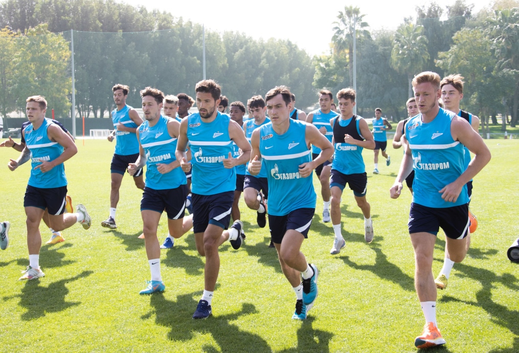 «Газпром» — тренировочные сборы в Дубае, 7 февраля: утренняя тренировка