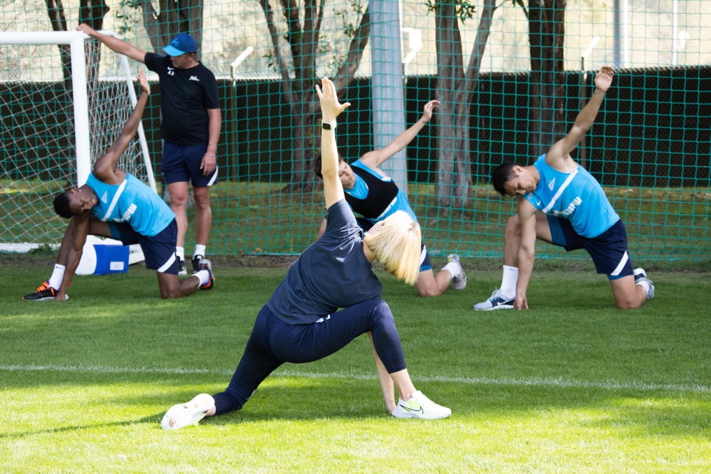 «Газпром» — тренировочные сборы в Дубае, 7 февраля: утренняя тренировка