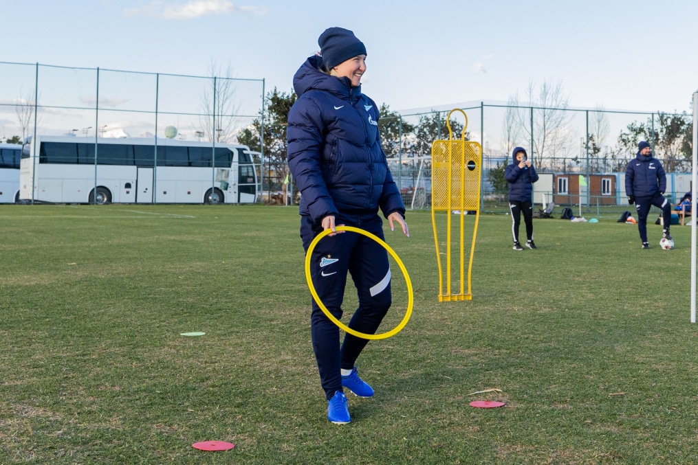«Газпром»-тренировочные сборы женской  команды «Зенит» в Турции: 7 февраля, вечерняя тренировка