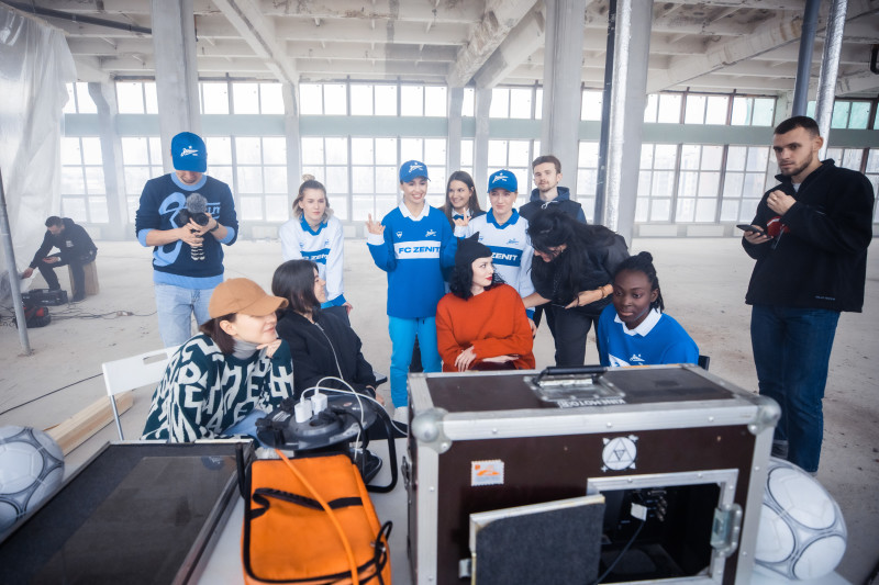 Съемки имиджевого видео к старту сезона женской команды «Зенит»