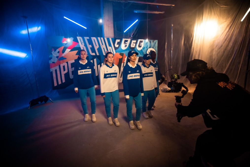 Съемки имиджевого видео к старту сезона женской команды «Зенит»