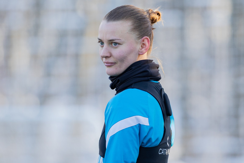 Тренировка женской команды «Зенит» перед матчем с «Крыльями Советов»