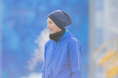 Тренировка женской команды «Зенит» перед матчем с «Крыльями Советов»