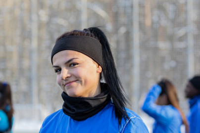 Тренировка женской команды «Зенит» перед матчем с «Крыльями Советов»