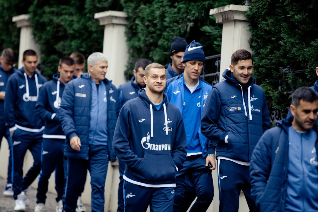 «Зенит» на прогулке перед матчем с «Фенербахче»