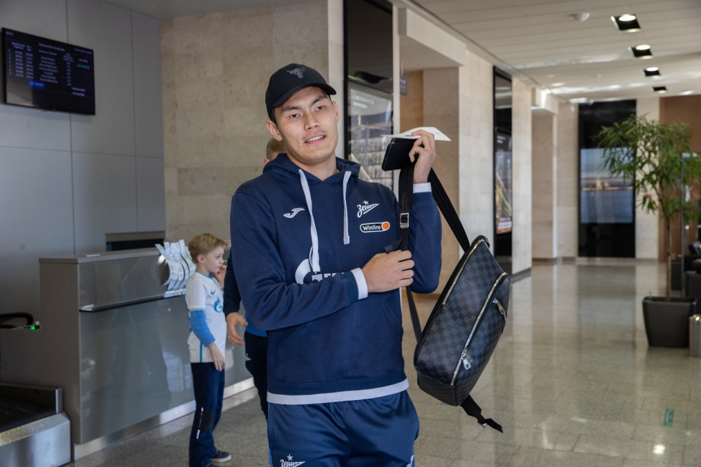 Вылет команды в Москву на матч «Локомотив» — «Зенит»