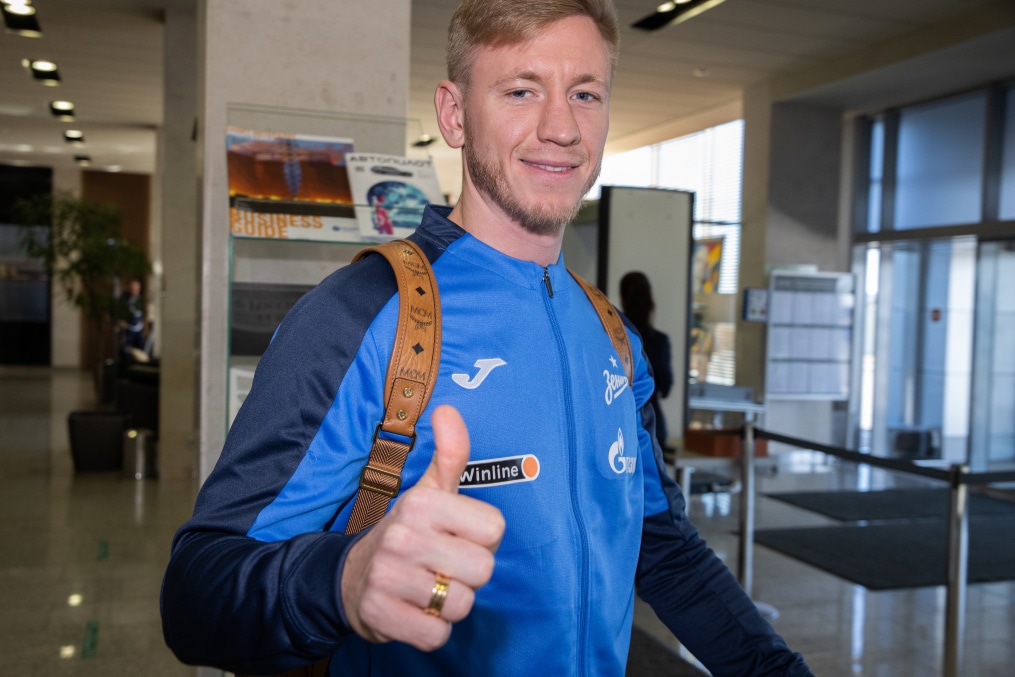 Вылет команды в Москву на матч «Локомотив» — «Зенит»