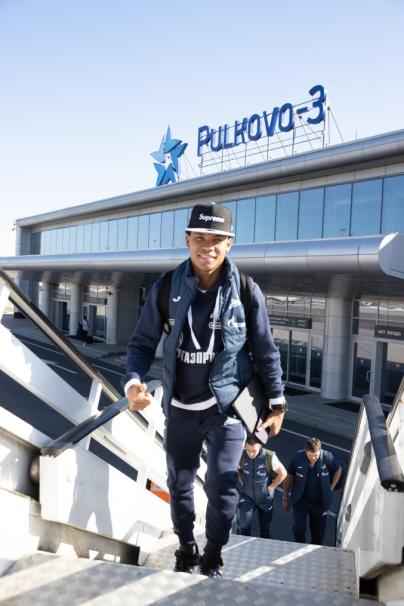 Вылет команды в Москву на матч «Локомотив» — «Зенит»