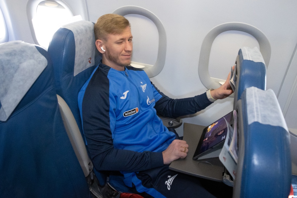 Вылет команды в Москву на матч «Локомотив» — «Зенит»