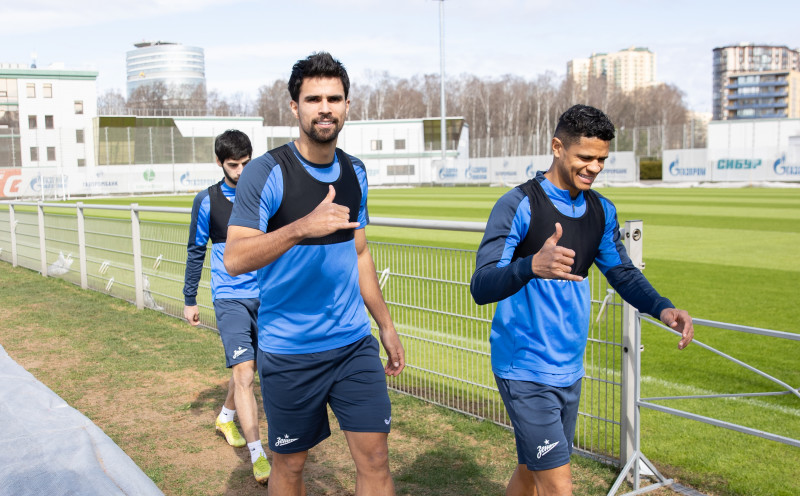 Открытая тренировка «Зенита» перед матчем с «Динамо»
