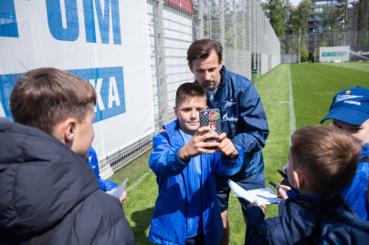 Игроки команды «Газпром»-Академии 2013 г.р. на тренировке «Зенита»