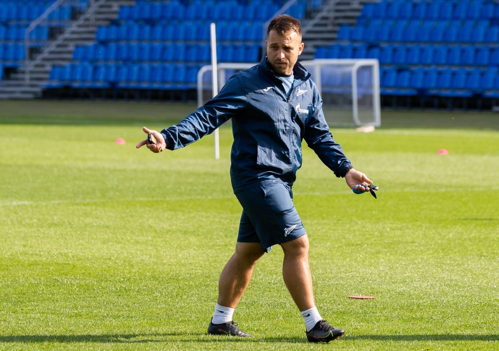 Тренировка женской команды «Зенит» перед матчем c «Рубином»