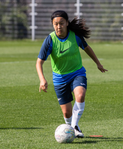 Тренировка женской команды «Зенит» перед матчем c «Рубином»