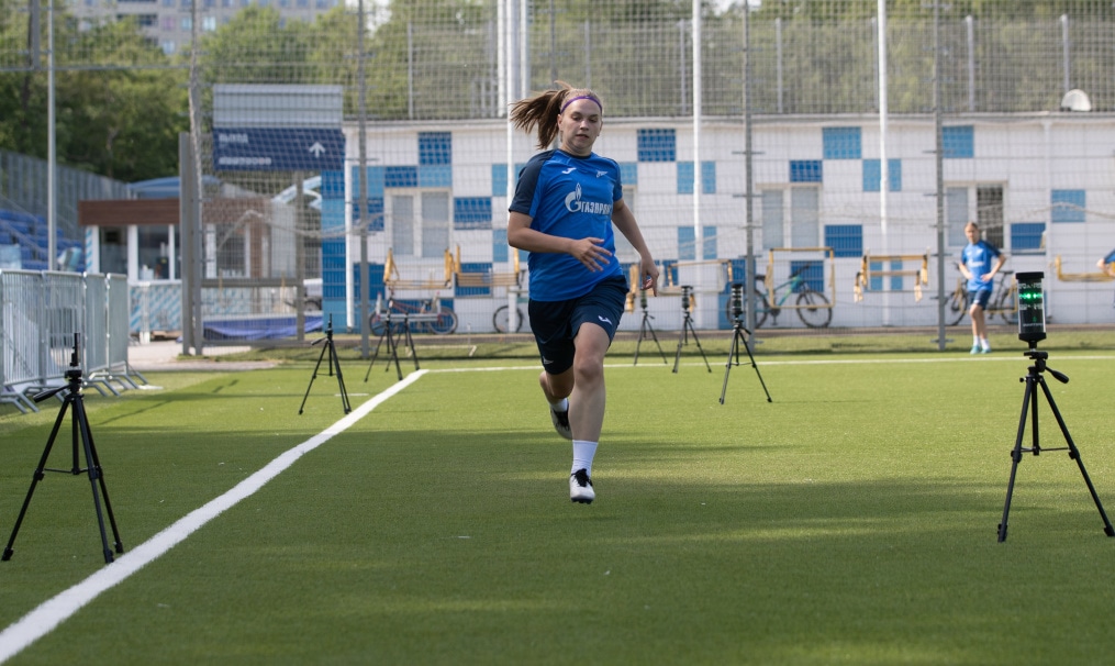 Тренировка женской молодежной команды «Зенит» перед выездом в Новосибирск