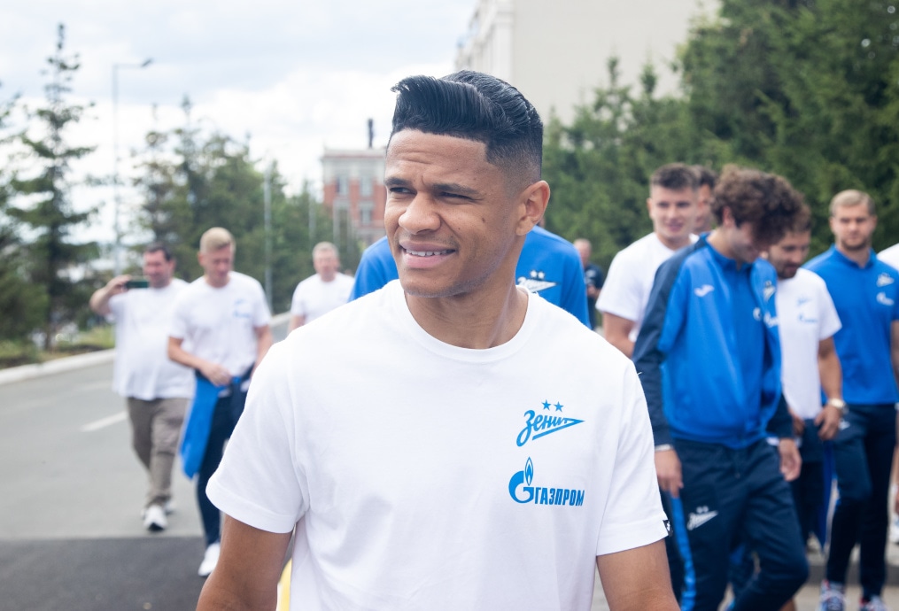 Прогулка команды перед матчем «Зенит» — ЦСКА