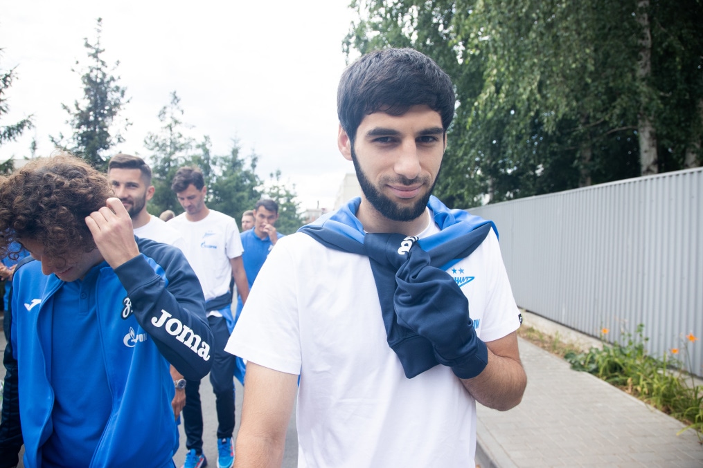 Прогулка команды перед матчем «Зенит» — ЦСКА