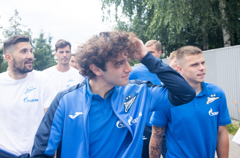 Прогулка команды перед матчем «Зенит» — ЦСКА