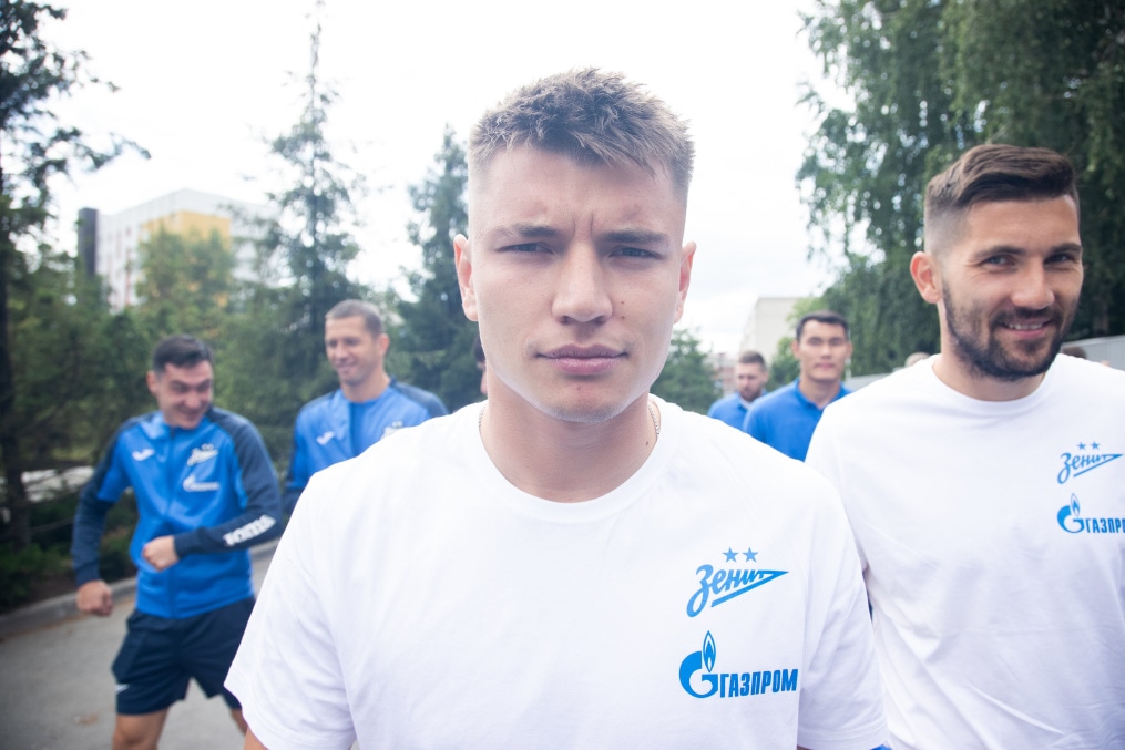 Прогулка команды перед матчем «Зенит» — ЦСКА