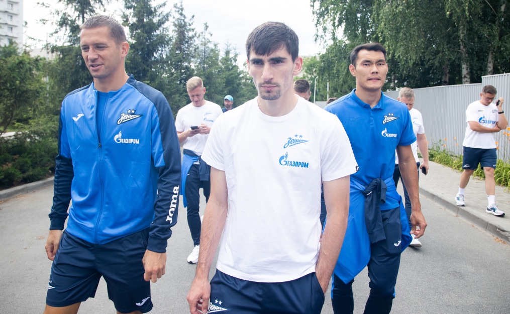 Прогулка команды перед матчем «Зенит» — ЦСКА