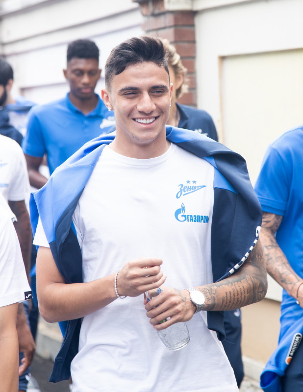 Прогулка команды перед матчем «Зенит» — ЦСКА