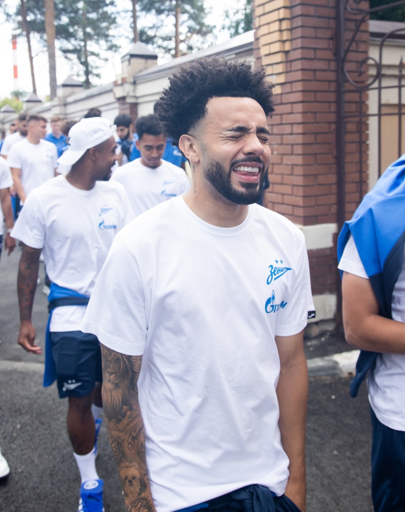 Прогулка команды перед матчем «Зенит» — ЦСКА