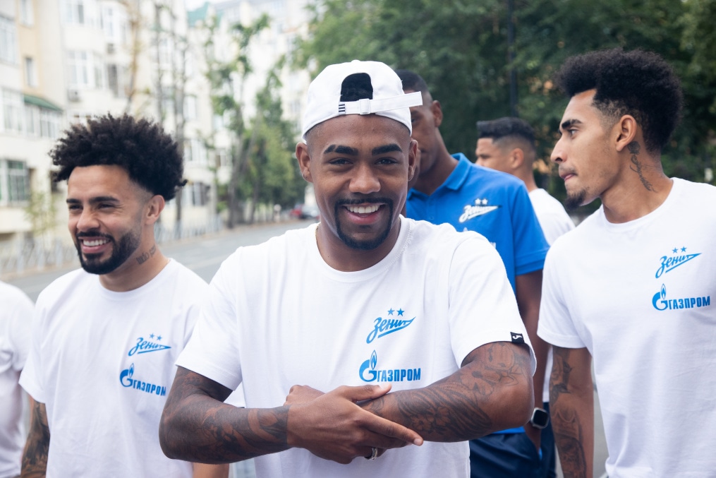 Прогулка команды перед матчем «Зенит» — ЦСКА