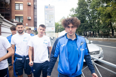 Прогулка команды перед матчем «Зенит» — ЦСКА