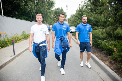 Прогулка команды перед матчем «Зенит» — ЦСКА