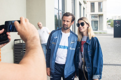 Прогулка команды перед матчем «Зенит» — ЦСКА