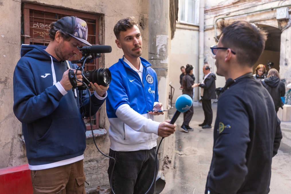 Бэкстейдж съемок видеоклипа «Мы верим в „Зенит“!»