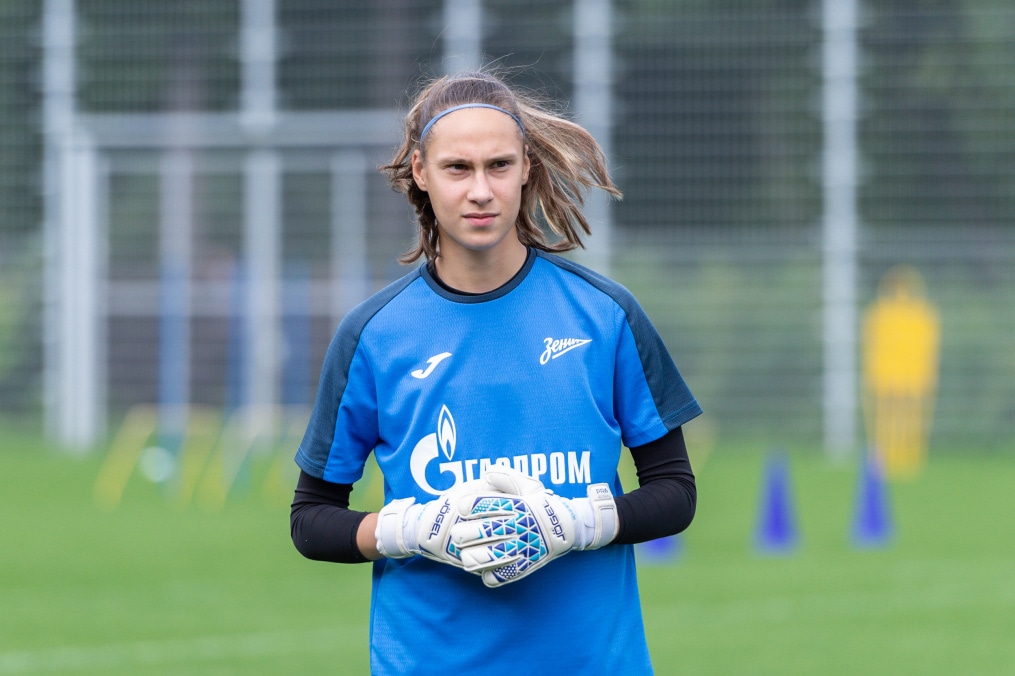 Тренировка женской команды «Зенит» перед матчем с «Динамо»