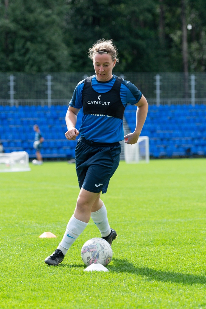 Тренировка женской команды «Зенит» перед матчем с «Динамо»