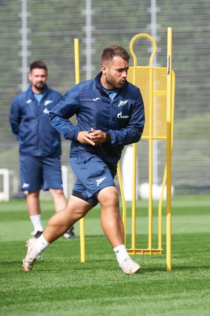 Тренировка женской команды «Зенит» перед матчем с «Динамо»