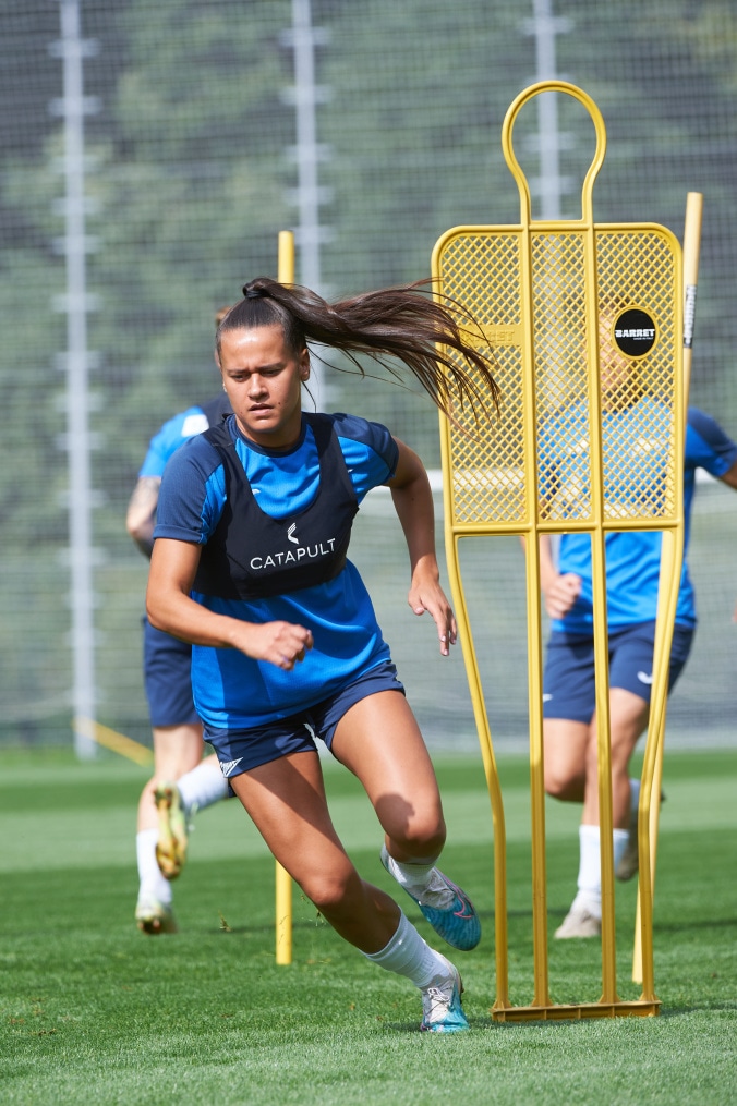 Тренировка женской команды «Зенит» перед матчем с «Динамо»