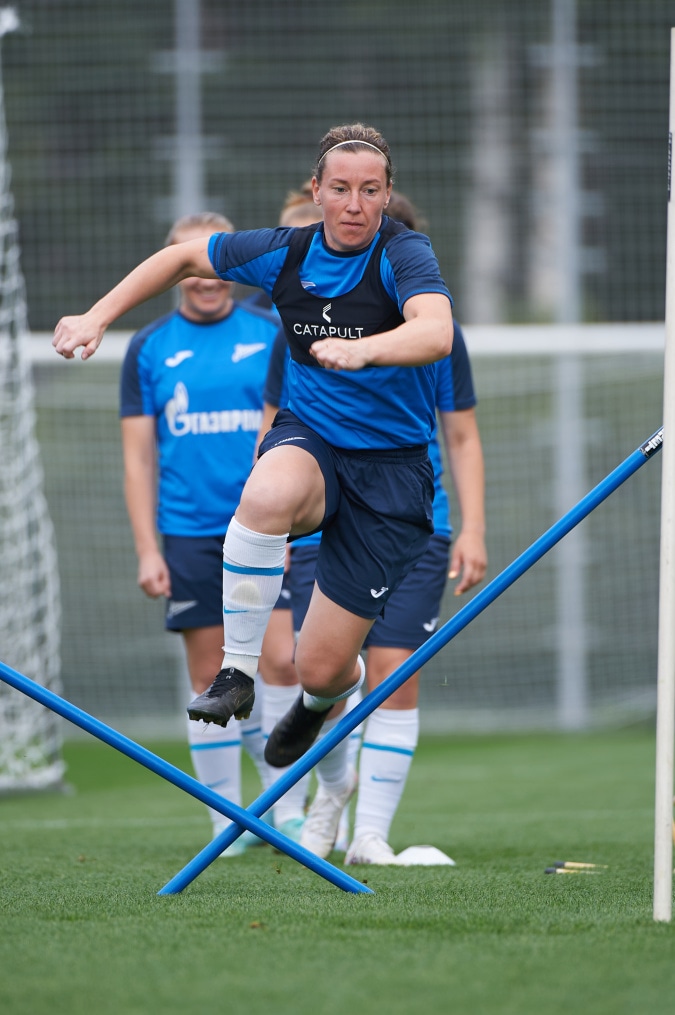 Тренировка женской команды «Зенит» перед матчем с «Динамо»