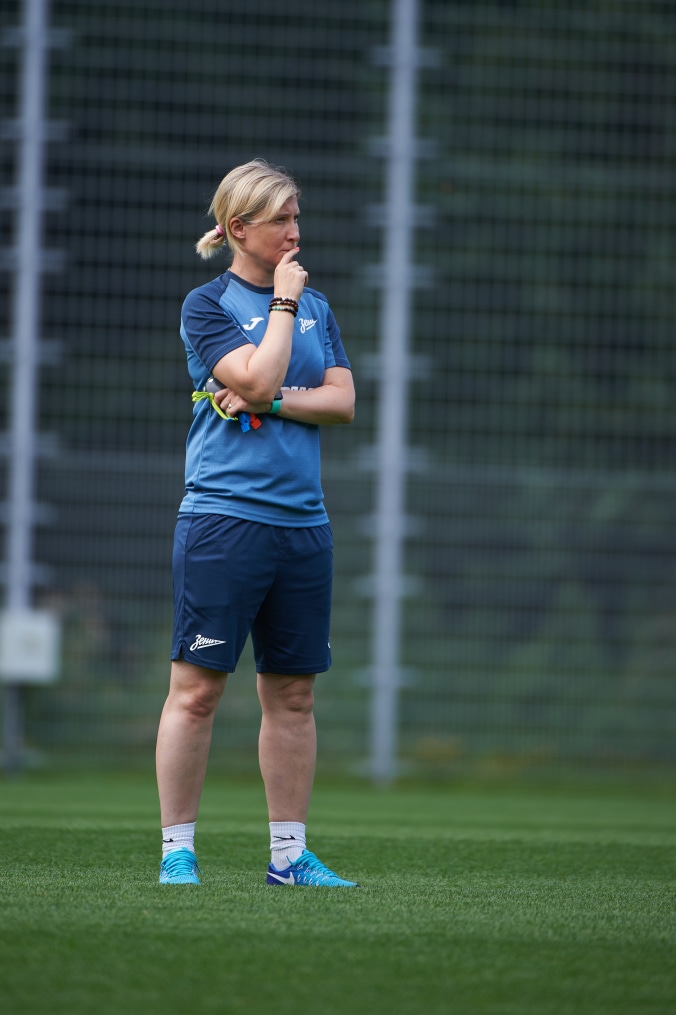 Тренировка женской команды «Зенит» перед матчем с «Динамо»