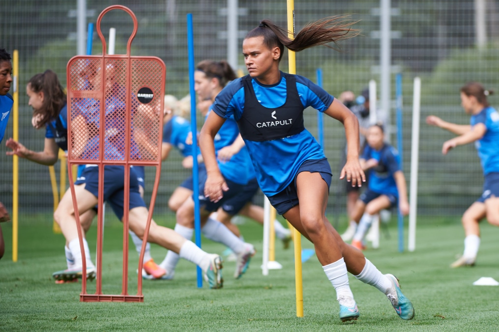 Тренировка женской команды «Зенит» перед матчем с «Динамо»