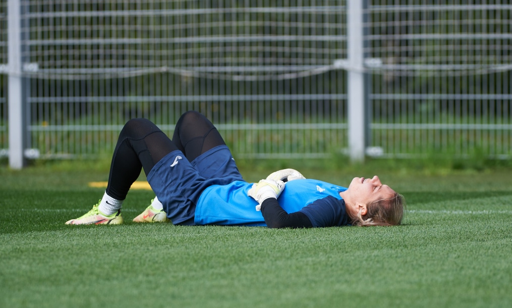 Тренировка женской команды «Зенит» перед матчем с «Динамо»