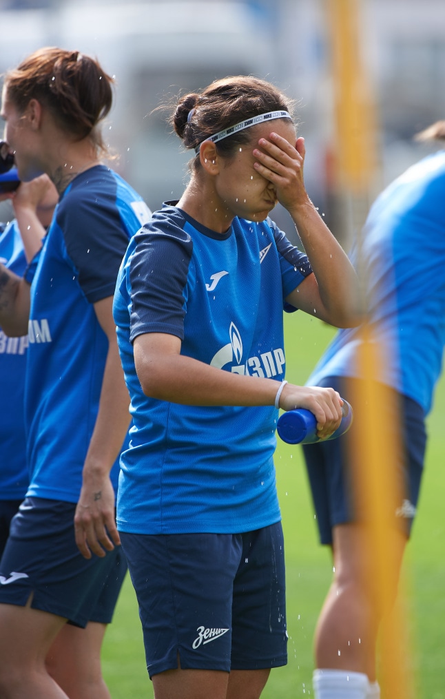 Тренировка женской команды «Зенит» перед матчем с «Динамо»