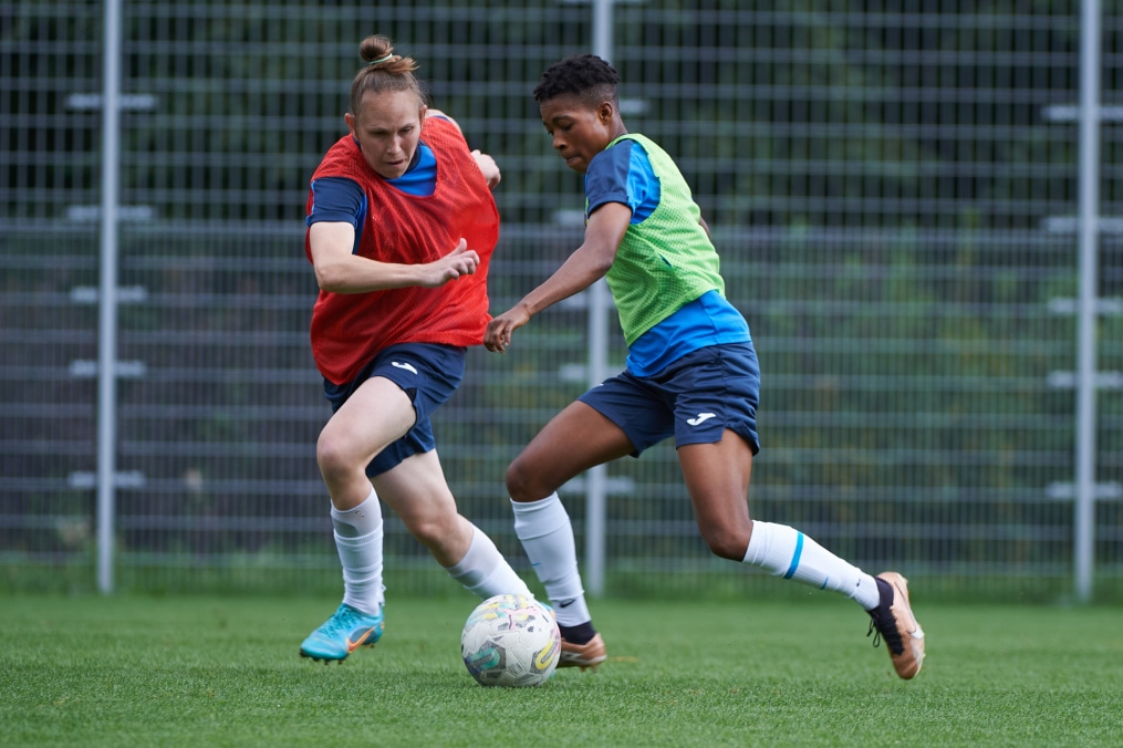 Тренировка женской команды «Зенит» перед матчем с «Динамо»