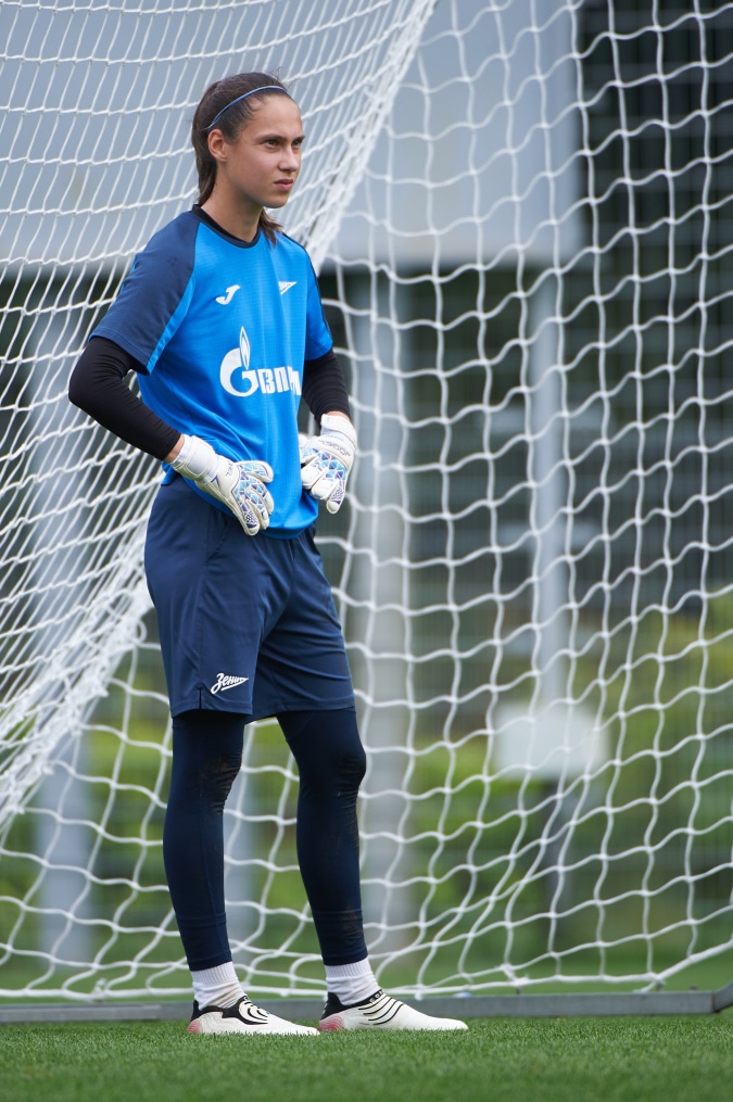 Тренировка женской команды «Зенит» перед матчем с «Динамо»