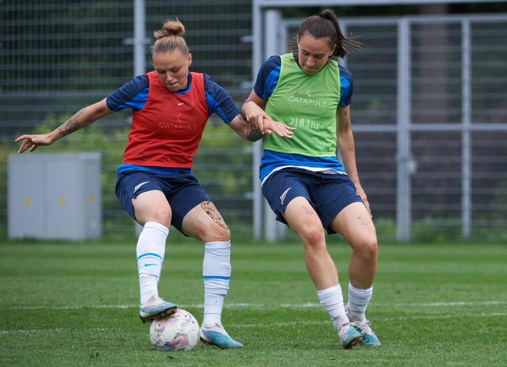 Тренировка женской команды «Зенит» перед матчем с «Динамо»